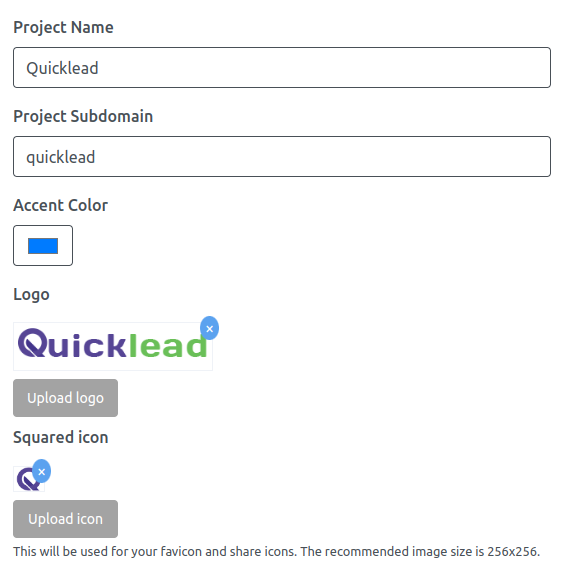 General Project setting